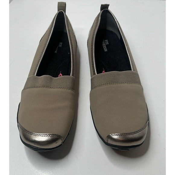 ROS HOMERSSON “CAROL” SLIP ON EXCELLENT PREOWNED BEIGE PEWTER MAXIMUM COMFORT - Picture 3 of 12